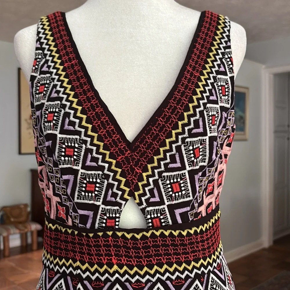 Anthropologie Akemi + Kin Geo-Embroidered Column Dress - Picture 8 of 15